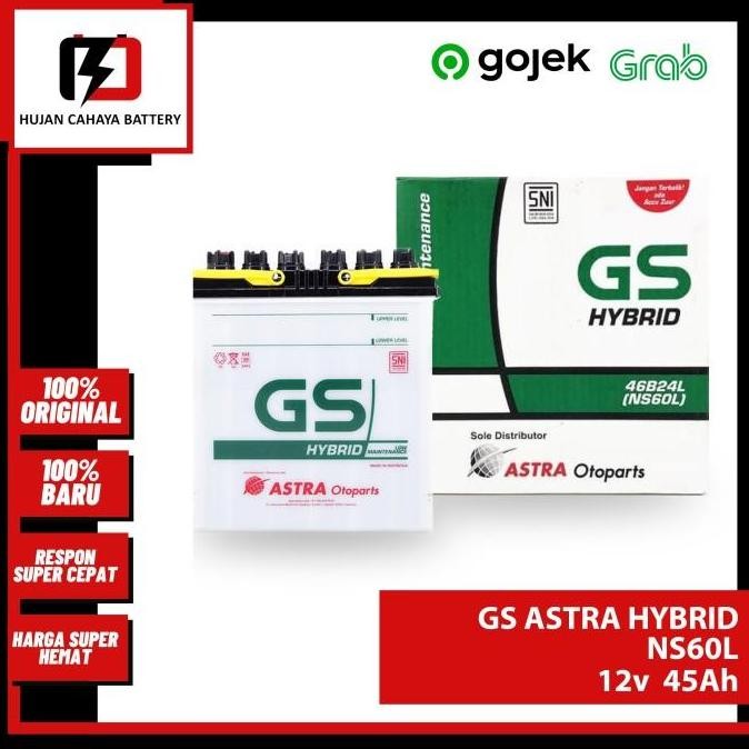 Aki Mobil Gs-A Hybrid Ns60L / Ns-60-L / Ns 60 L - Aki Corolla Altis