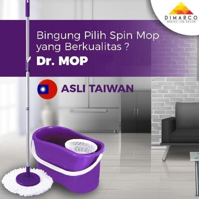 Kain Pel Peras Otomatis Alat Pel Lantai Vinyl Keramik Granit Dr Mop