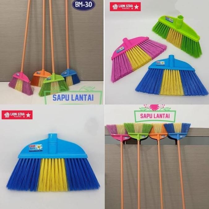 Sapu Plastik Sapu Lantai Plastik Lion Star Bm 30