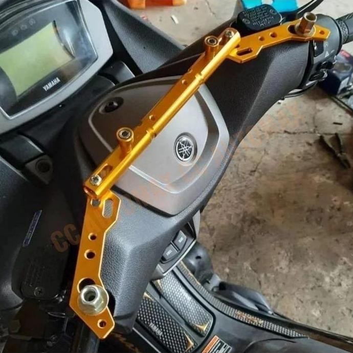 Ready Stabilizer Palang Stang + Dudukan Lampu Tembak CNC Nmax Pcx Lexi X-Ride RX King BeatStreet Tig
