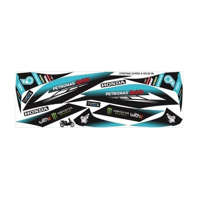 Baru STRIPING SUPRA X 125 HELM IN / STIKER LIS BODY MOTOR HONDA SUPRA X 125 HELM IN Motorcycle