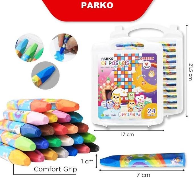

Krayon Murah Parko Oil Pastel Crayon 24 Color / Warna
