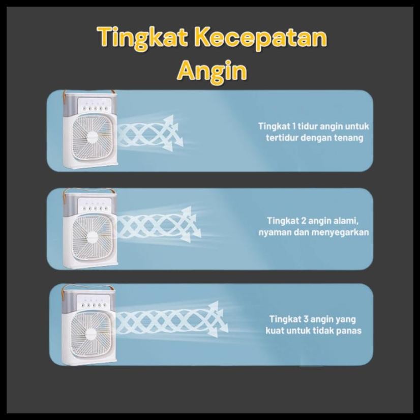 KIPAS AC COOLER KIPAS AC MINI PORTABLE KAPASITAS AIR 600ML KIPAS PENDINGIN PORTABLE TAHAN LAMA AC MI