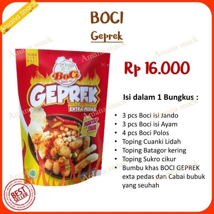 

JB Boci Baso aci Geprek None