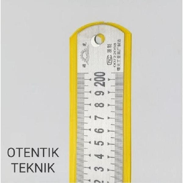 

Penggaris Besi 200 Cm - 2000 Mm - 2 Meter - Steel Ruler 80 Inch Original Dan Terpercaya