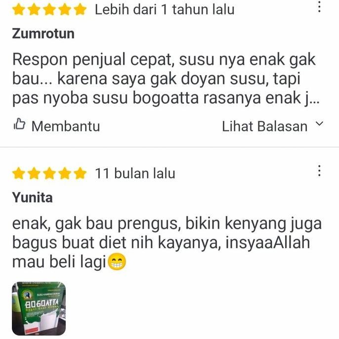 

Susu Kambing Etawa - Bogoatta Tanpa Gula Tambahan PS