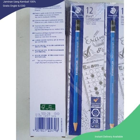 

Pensil 2B Staedtler 12 Pcs / Pensil 2B Murah / Pensil 2B Promo / Alat Tulis Pensil / Grosir Pensil 2 B Harga Grosir