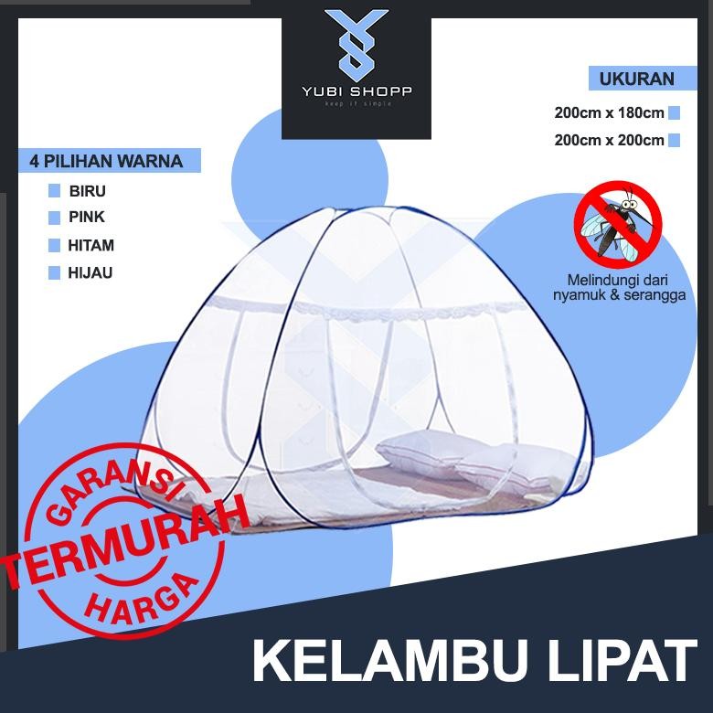 Kelambu Lipat Anti Nyamuk, Kelambu Tenda, Kelambu Lipat Dewasa Nugi