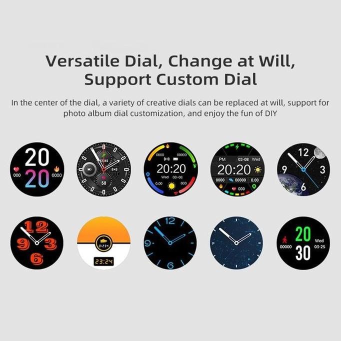 Baru Aolon Gtr Smartwatch Amoled Always On Bluetooth Call Jam Pria Wanita Fitness Ip67 Waterproof