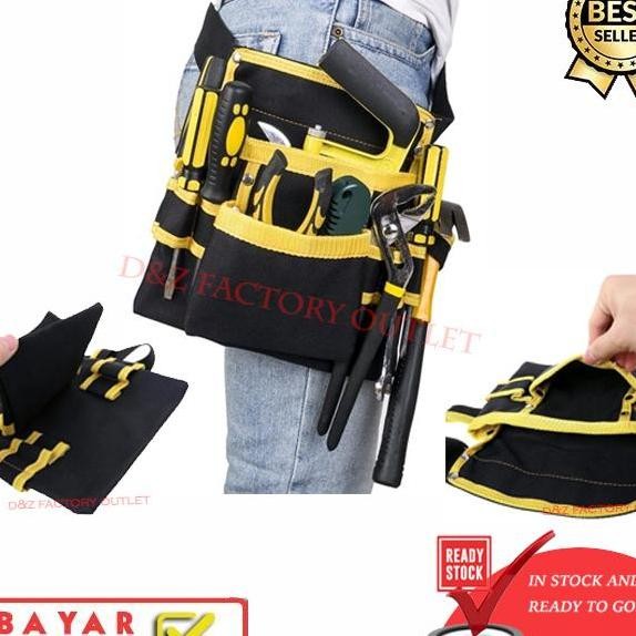 Tas Sabuk Pinggang Penyimpanan Perkakas Listrik Mesin Bor Tool Bag