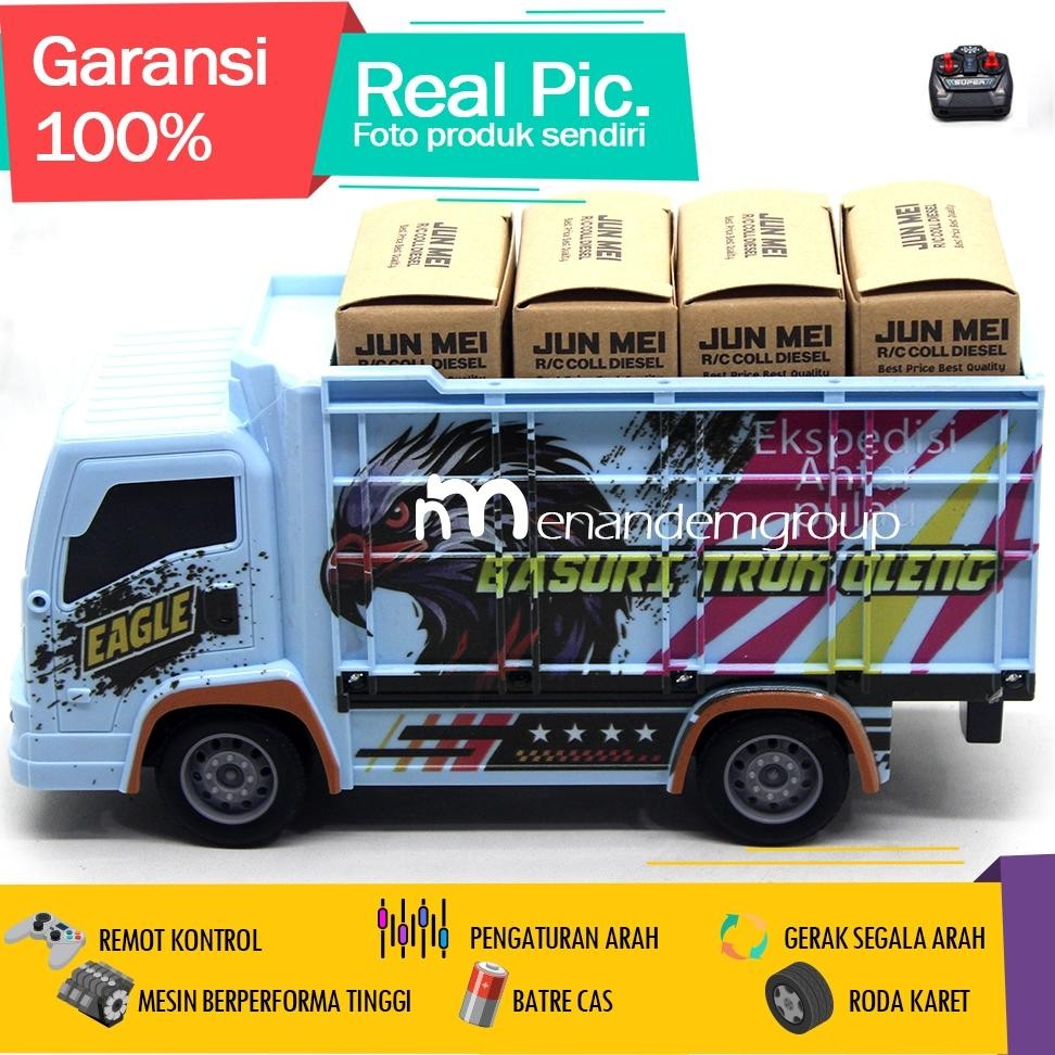 Fx-76 Mainan Mobil Remot Kontrol Rc Truk Fuso Basuri Telolet Oleng Ekspedisi Antar Pulau