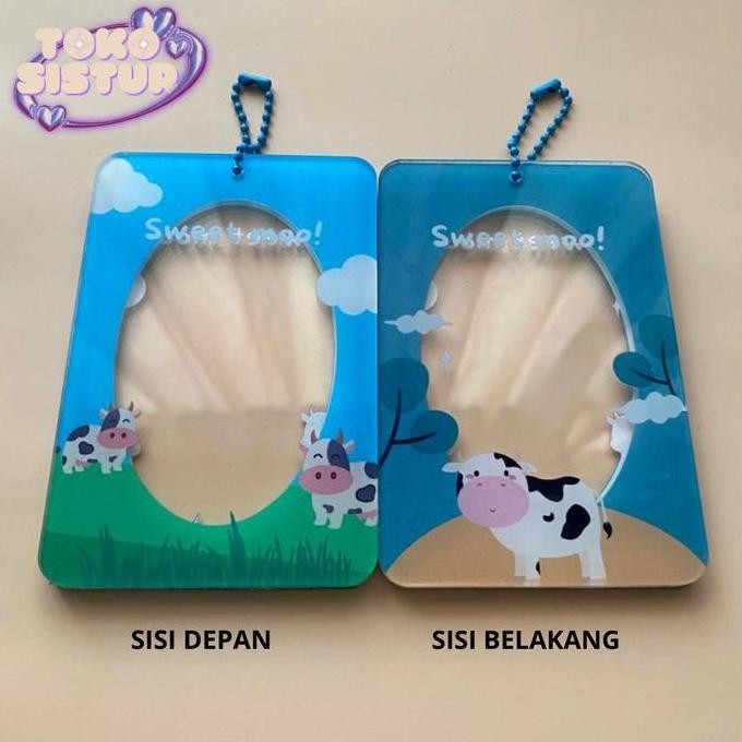 

Cahol Acrylic Kiyowok 2 Sisi / 2 Side Photocard Holder 2 Sisi 2 Side Kpop Transparent Clear Acrylic Id Card Acrylic Frame Bingkai Foto Cahol Termurah