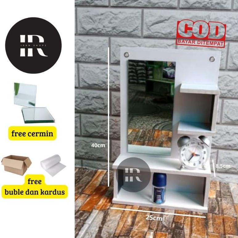 RAK KOSMETIK || RAK KOSMETIK CERMIN || RAK KOSMETIK ELEGAN || RAK KOSMETIK MINIMALIS || RAK KOSMETIK