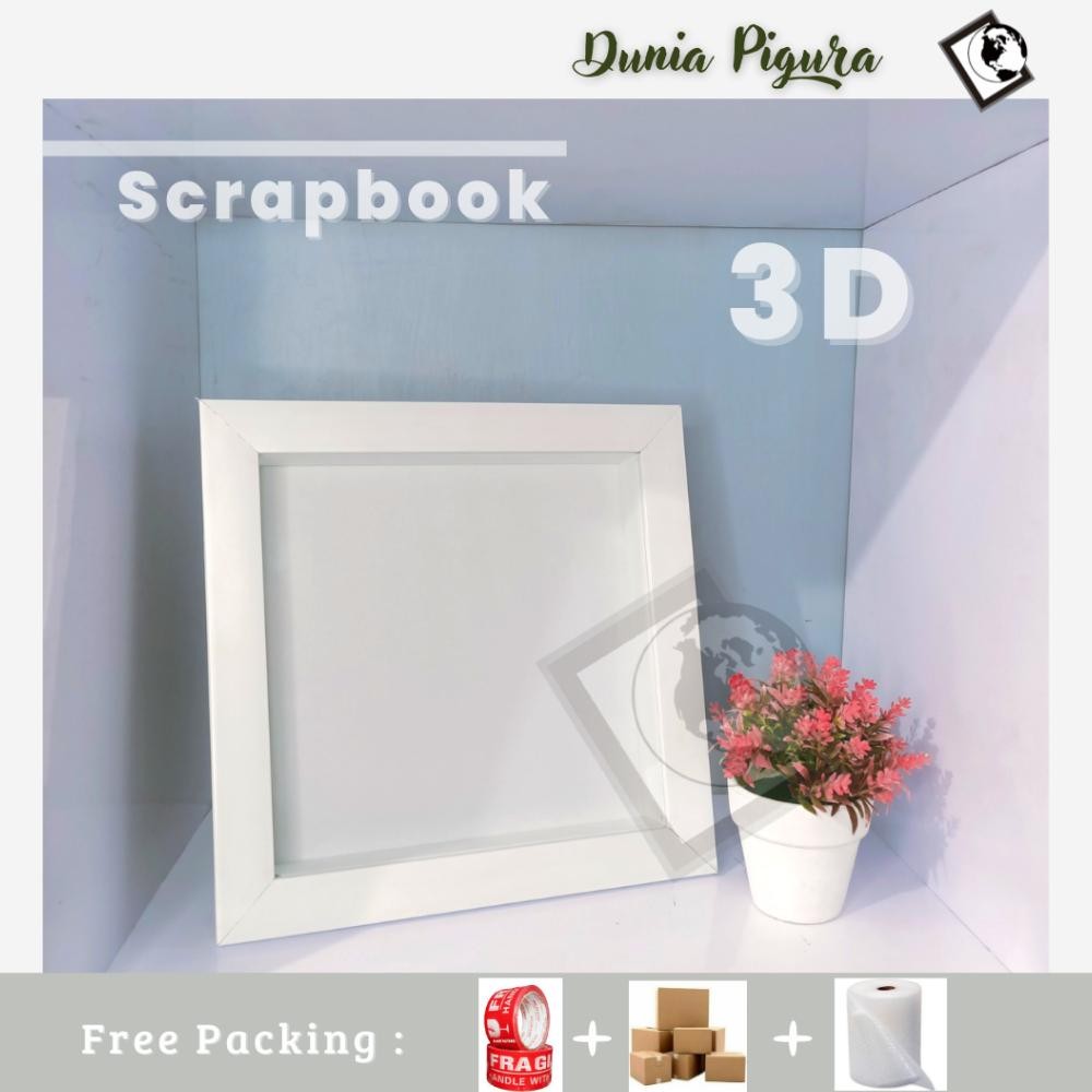 Bingkai Mahar 3D 25x25 30x30cm / Scrapbook Gift Ultah Nugi