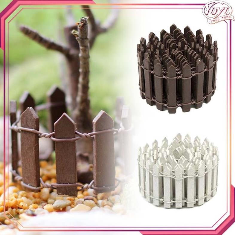 Pagar Miniatur 90*5cm Miniatur Pagar Mini Kayu Maket Pagar Miniatur Pagar Taman Landscape Diorama Nu