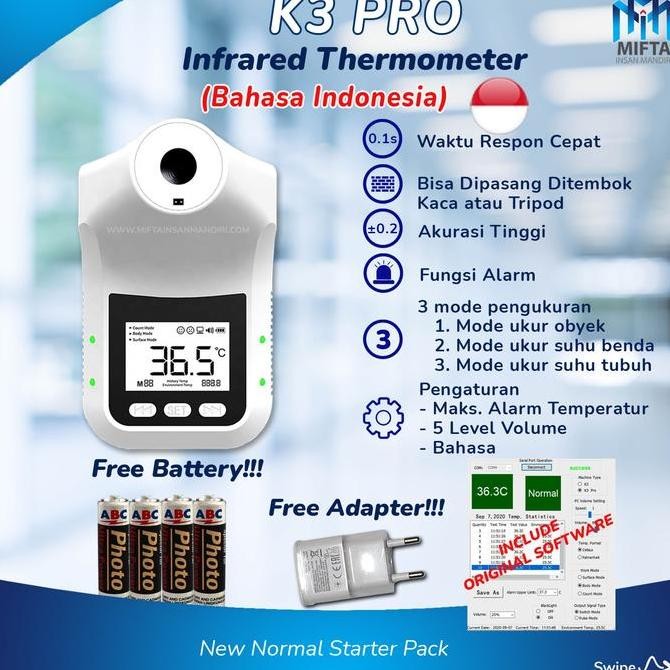 Terbaru K3 Pro Termometer / Thermometer Infrared / Termometer Digital / K3 Pro