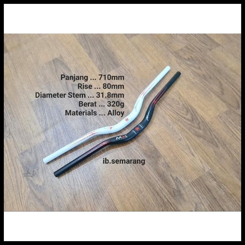 STANG MTB OVERSIZE 31.8 MM HANDLEBAR SEPEDA MTB RISE MX COMPONENT MATERIAL BAHAN ALLOY