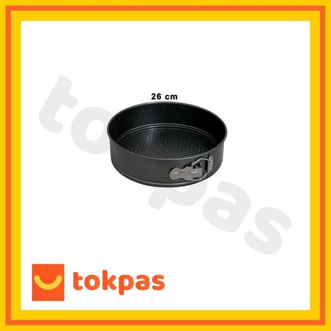 Loyang Bulat Bongkar Pasang Teflon Cetakan Kue Cake Pan Hl A 033 Hitam Kitchenware Loyang  Bolu  Jad