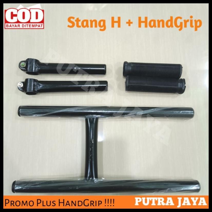 SETANG SEPEDA BALAP DRAG MODEL H / STANG H SEPEDA & HANDGRIP WARNA MURAH BERKUALITAS