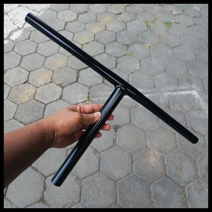 STANG SEPEDA LIPAT MODEL T INSERT HANDLEPOST 28.6 SILVER ALLOY ALLUMINIUM LUBANG HANDLE POST 28,6