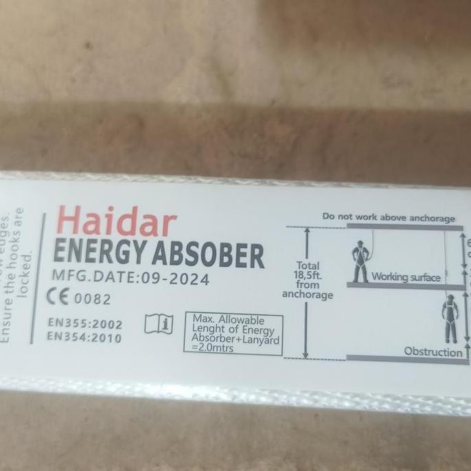 Absorber Lanyard Safety Pengaman Body Harness Energy Absorber Safety