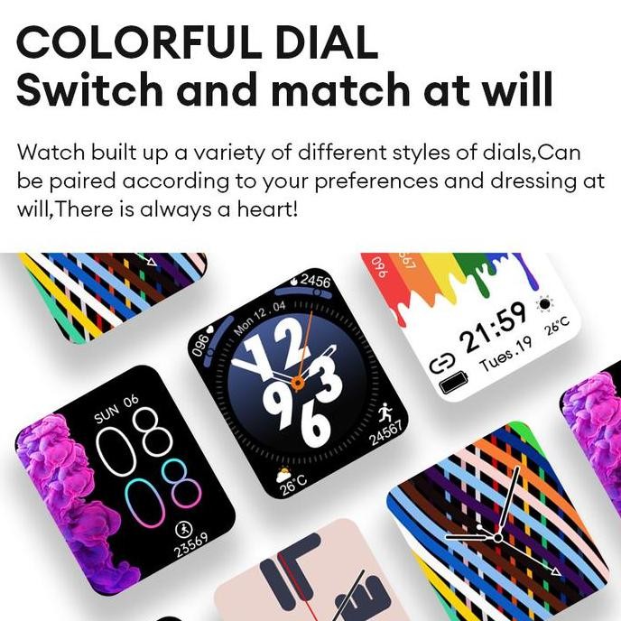 Baru Aolon Huafit Foomlite Smartwatch Asli Diy Wallpaper Multi Olahraga Denyut Jantung Shopee