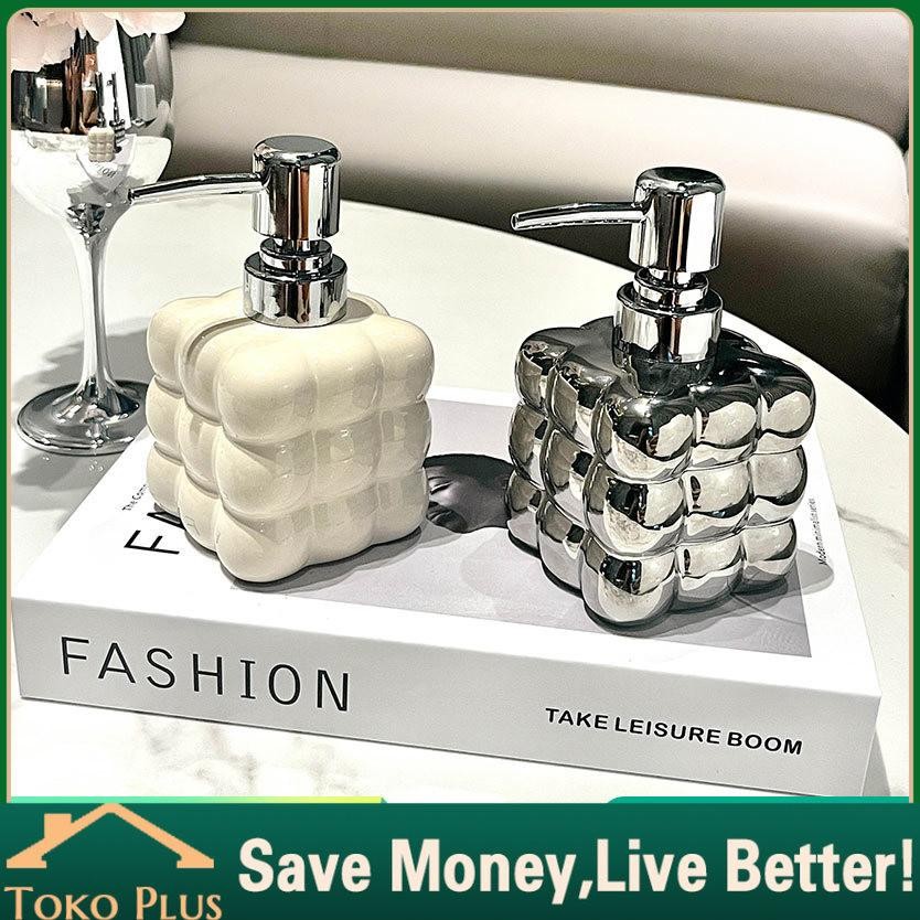 300ml Botol Sabun Cuci Tangan Estetik Keramik Aesthetic Mewah Tempat Botol Sabun Keramik / Refill Pu
