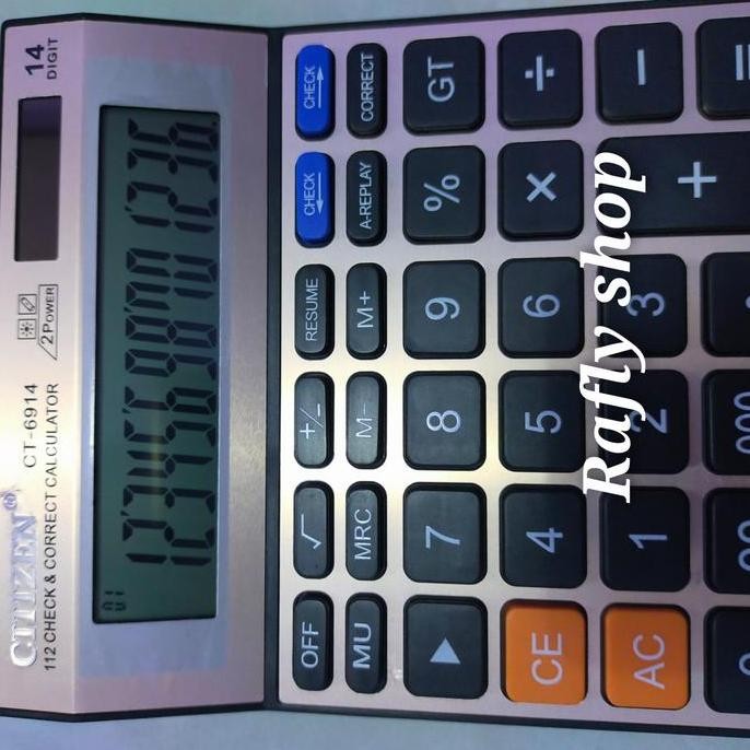 

kalkulator besar/dagang CT 6914 14 digit DS