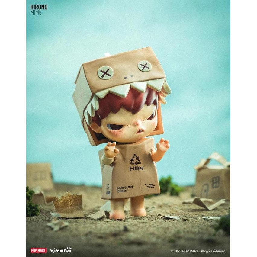 Pop Mart Hirono Mime - Devilry Cardboard Dinosaur Popmart