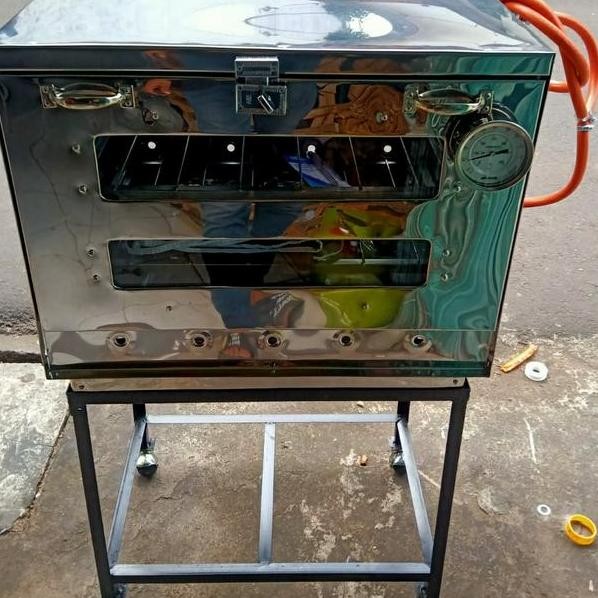 Oven Gas Stainless 40X60X50 Loyang Termo Peti Ongkos Surabaya
