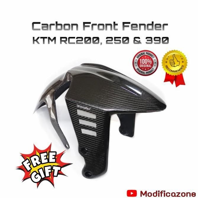 Carbonstar : Spakbor Carbon KTM RC200 RC250 RC390 - fender mudguard
