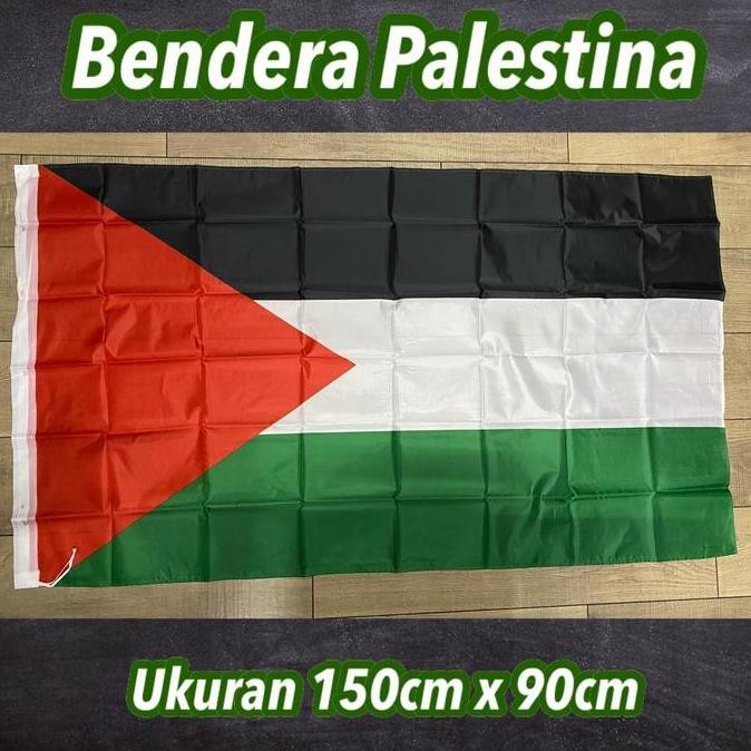 BEST SELLER BENDERA PALESTINA UKURAN 150X90CM 