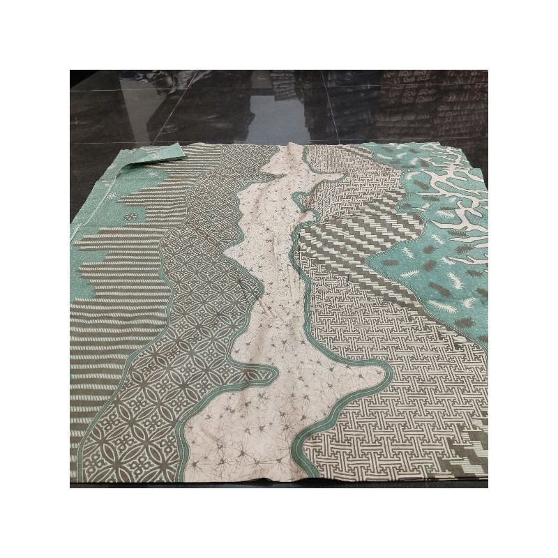 Etama Kain Batik Warna Hijau Sage