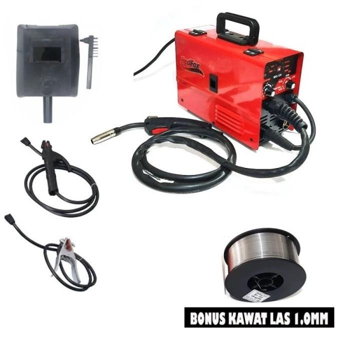 Terlaris Mesin Las / Travo Las Listrik Redfox Mig120 / Mesin Las Mig Gasless