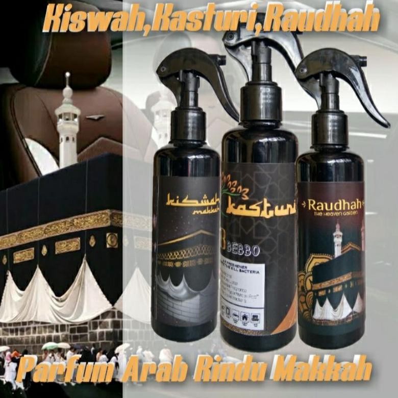 Parfum Arab Ruangan Rindu Ka'bah 250ml spray Nugi