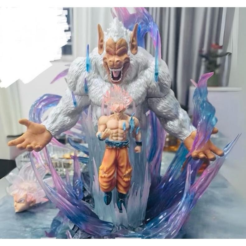 Terlaris Action Figure Dragon Ball Goku Ultra Instinct Great Ape Oozaru Putih