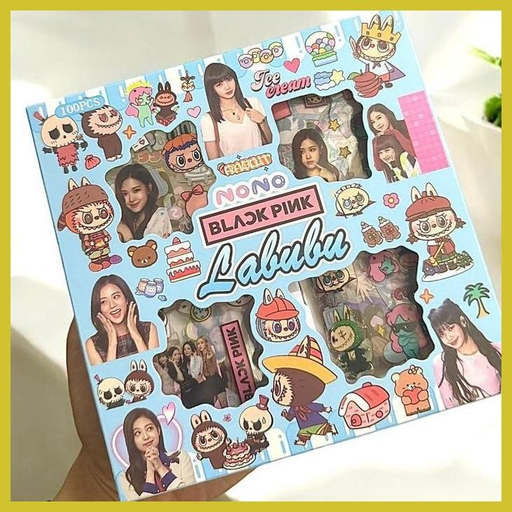 

(VIRAL PRODUK) STIKER LABUBU BLACKPINK BOX MAINAN ANAK STICKER DIY TEMPEL WATERPROOF KADO HADIAH PRIVASI AMAN