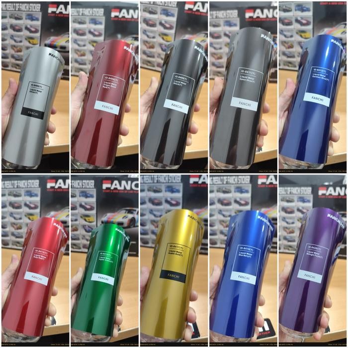 

(Ready) 50Cm Sticker Fanchi Id-8400 Y Liquid Silver Pet Per 50Cm Bestseller