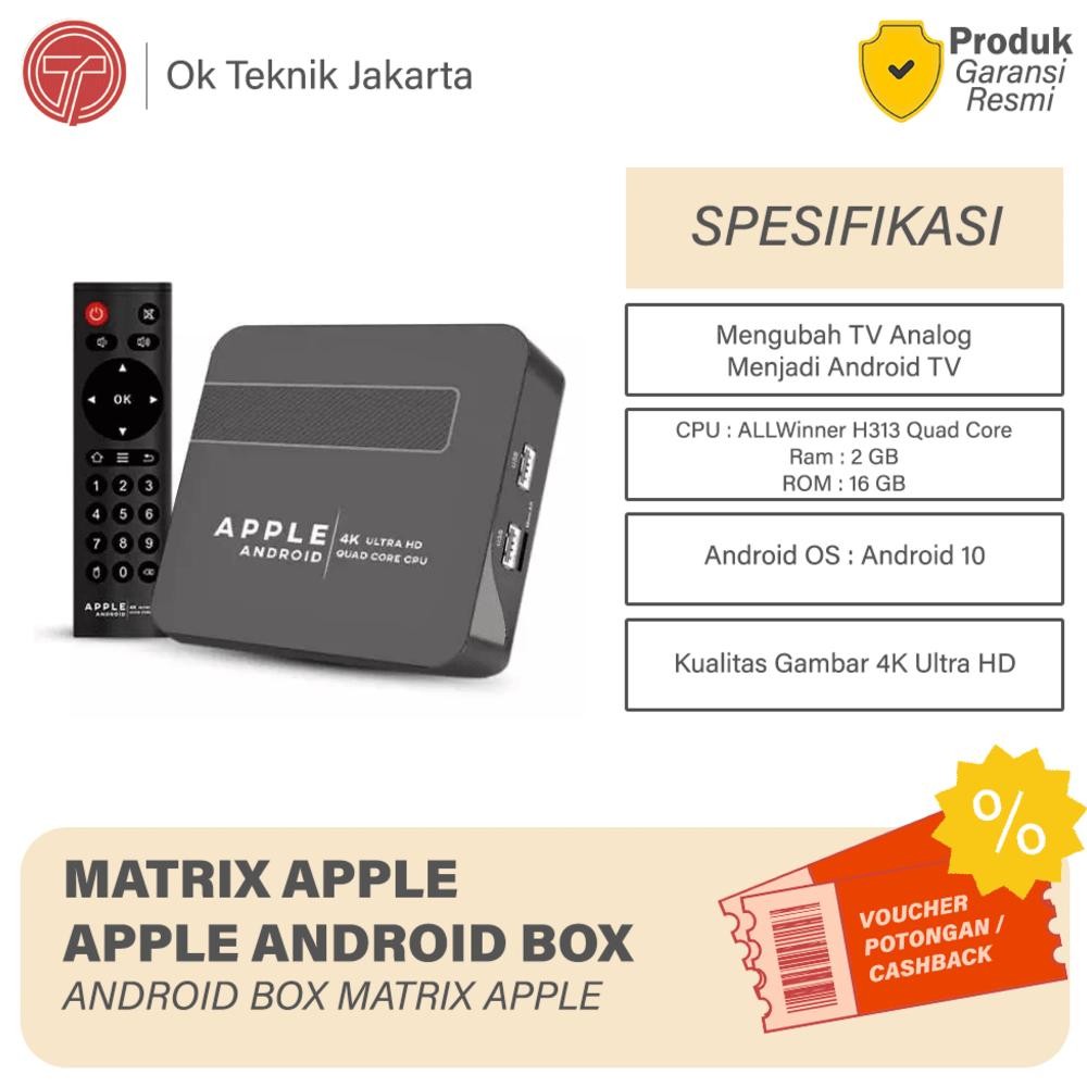 MATRIX Apple Android TV Box / Android TV / APPLE ANDROID 2025 / TV BOX ANDROID