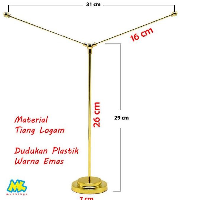 

BEST SELLER Y - STAND TIANG 2 BENDERA MEJA / STAINLESS STEEL FLAG POLE !!!!!