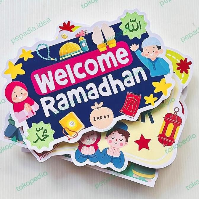 READY STOCK BOARD STEROFOAM WELCOME RAMADHAN DEKORASI BACKDROP ATAU PAWAI SEKOLAH 