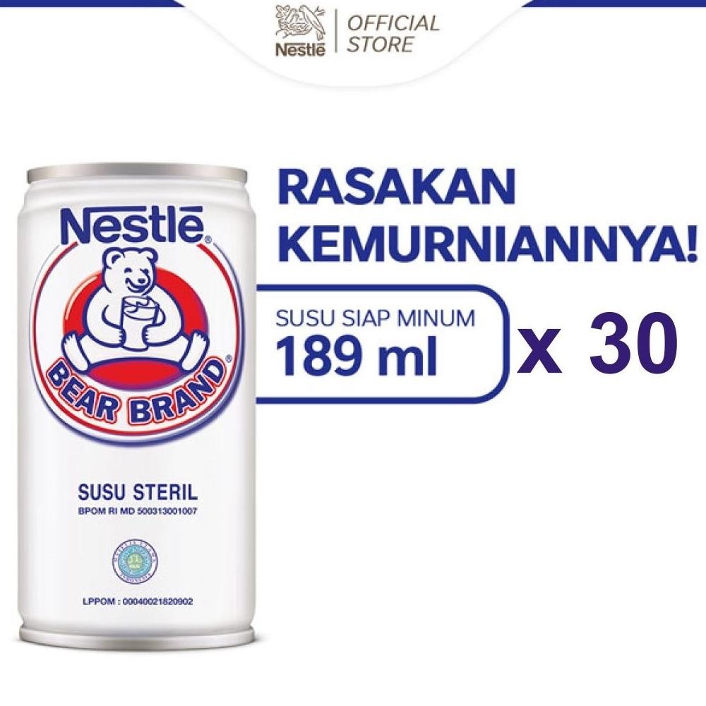 

NO_MORE BEAR BRAND Susu Kaleng Susu Beruang Susu Steril 189ml x 30 pcs