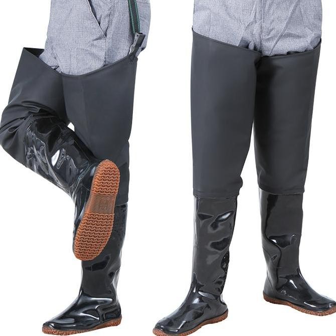 Sepatu Boots Karet Anti Keong Sawah Petani Panjang Sampai Paha Lembut