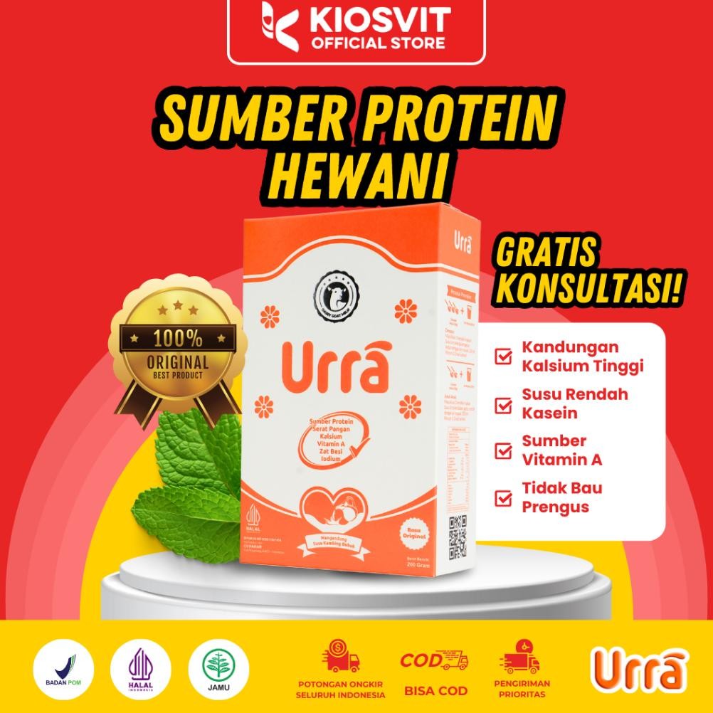 

NO_MORE Urra - Susu Kambing Saanen Sumber Protein Hewani 200gr