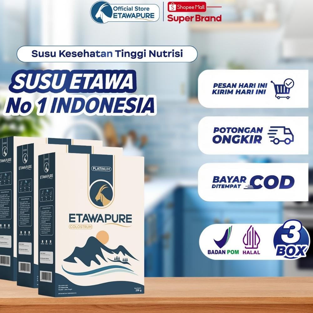 

NO_MORE PAKET 3 BOX Etawapure Susu Kambing Etawa Platinum Murni Original