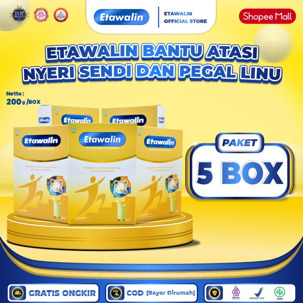 

NO_MORE Etawalin 5 Box - Susu Etawa Premium Cegah Pengapuran Tulang, Nyeri Sendi dan Rematik 100% Original