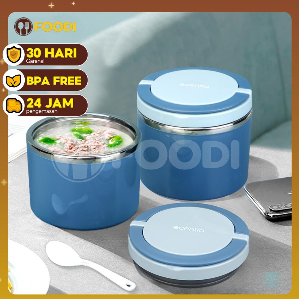 Ecentio & Foodi Termos Mini Termos Air Panas Mini 630ml/Cangkir Mangkok Anti Bocor/termos Sup Tahan 