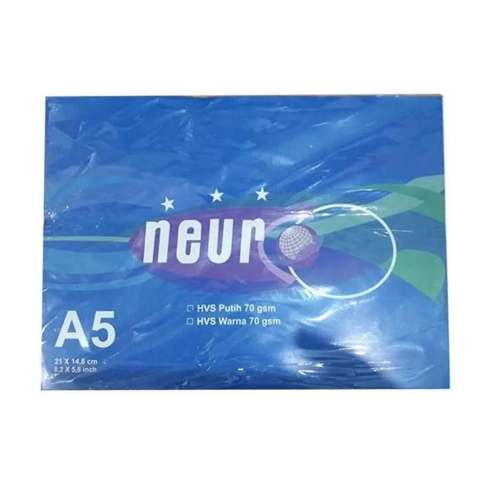 

Kertas HVS A5 70gr Neuro Putih - 1 Rim Isi 400 Lembar Nugi