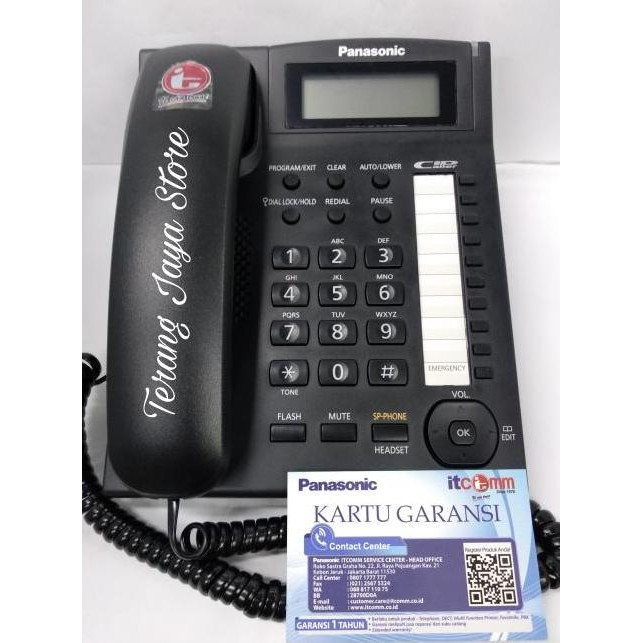 Telepon Kabel Panasonic Kx-Ts885Nd (Hitam) Pesawat Telepon Rumah Ts885