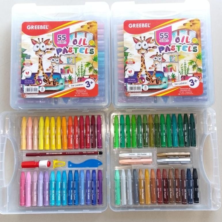 

Crayon Oil Pastel Greebel 55 Warna ( Set ) [ Original ] Nugi